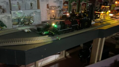 New Christmas Village and Train layout.