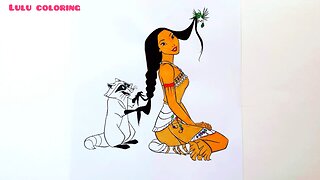 Pocahontas |disney princess | coloring pages. #art #craft