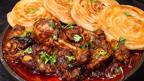 Sunday Brunch Menu - Chicken Sukka with Bun Paratha | The Signature Dish Of Kerala