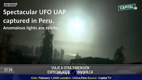 Spectacular UFO UAP in peru - Anomalous lights are spirits