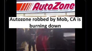 California AutoZone robbed by mob