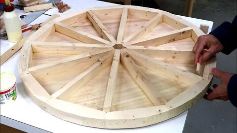 Making hollow bandsaw wheels