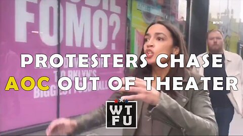 Protesters Chase United States Representative Alexandria Ocasio-Cortez out of a Movie Theater