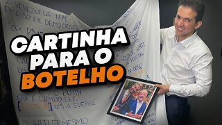 Mandei um pano de chão enorme para o lulista Augusto Botelho