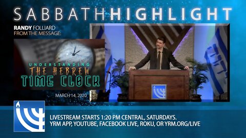Torah, Hygiene, Washings and Covid 19 - Sabbath Highlight