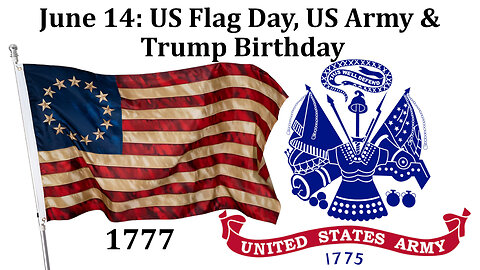 Coincidence 5: U.S. Flag Day and U.S. Army Birthday are on June 14, Trump's Birthday