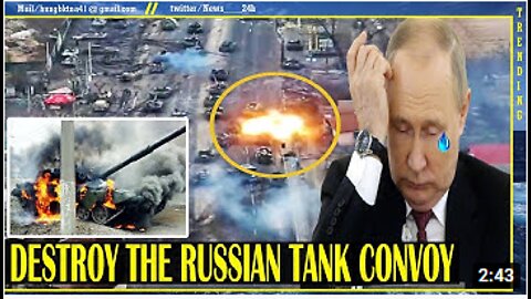 PUTIN deranged as Ukraine completely destroyed a reinforced Russian "tank squad" in Donbas