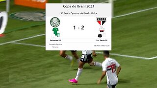 PALMEIRAS/SP 1x2 SÃO PAULO/SP | 13/07/2023 | GOLS