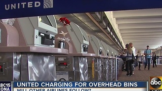 United Airlines now charging for carry-on bags