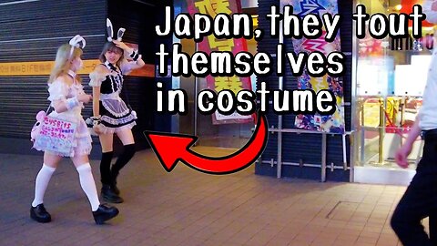 Japan Walk Kabukicho at late night, red light district, adult alley in Shinjuku, Tokyo｜歌舞伎町 cosplay