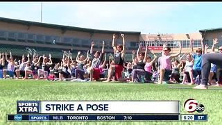 Victory Field hosts Yoga in the Outfield