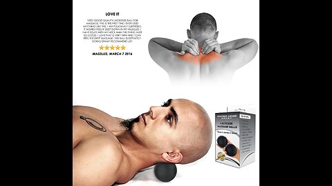 Lacrosse Ball Massage Ball Therapy - Physical Therapy Trigger Point Ball & Myofascial Release,...