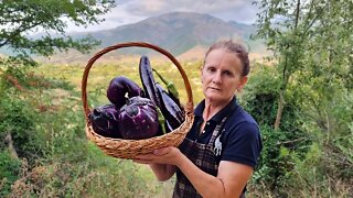 OFF GRID LIFE | Cooking Eggplant Dish, Daily Routine Village Life