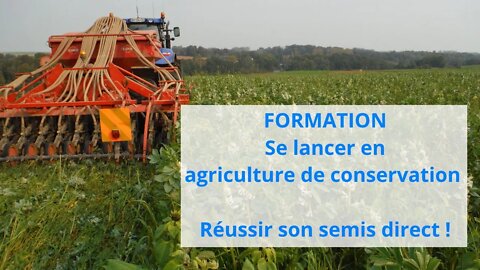 Formation : Se lancer en agriculture de conservation