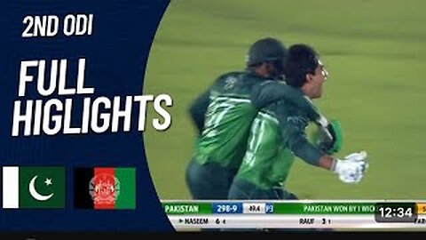 Pakistan vs Afghanistan 2nd ODI Full Highlights 2023