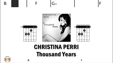 CHRISTINA PERRI Thousand Years - Guitar Chords & Lyrics HD