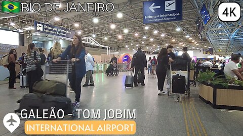 🇧🇷 Walking GALEÃO - TOM JOBIM International Airport ✈️Departures/Partidas | Rio de Janeiro【 4K 】 ⁶⁰