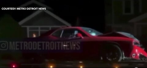 Detroit police officer in trouble after being found in stolen Challenger