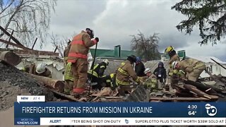 San Miguel firefighter returns from first-of-its-kind mission in Ukraine