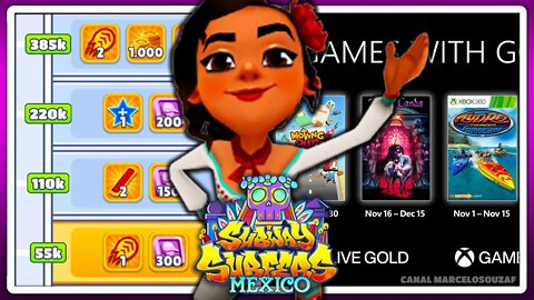 Subway Surfers Mexico Halloween 2021 | Games With Gold de Novembro | Recorde com Rosa