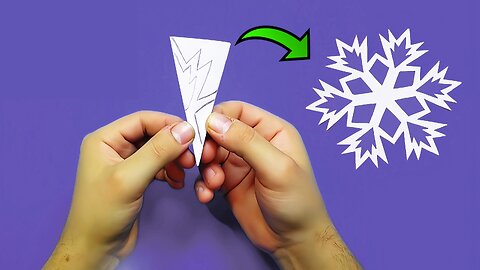 Paper Cutting Snowflake For Christmas | DIY Paper Christmas Decorations