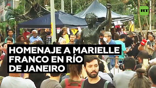 En Río de Janeiro conmemoran la muerte de Marielle Franco