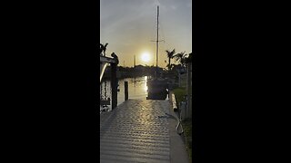 Dockside Sunset In Cape Coral, FL #Sunset #Canal #CapeCoral #Dockside #FYP #4K #HDR #DolbyVisionHDR