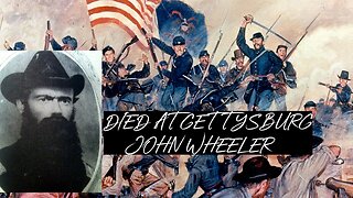 DIED AT GETTYSBURG COL. JOHN WHEELER AT HISTORIC MAPLEWOOD CEMETERY CROWN POINT INDIANA