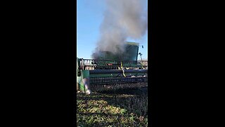 John Deere 7700 Combine 2023 Fire #2