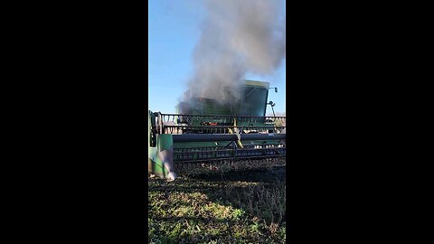 John Deere 7700 Combine 2023 Fire #2