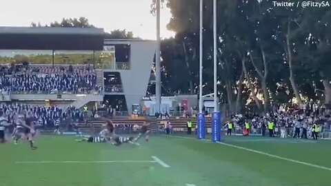 stadium collapses at rugby match in Australia