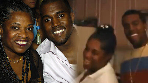 The last time you saw Kanye West smile was with his mama