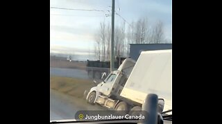 Transport Truck Goes Off roading