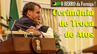 Bolsonaro em Nova Delhi-Índia-discurso e Cerimônia de Troca de Atos