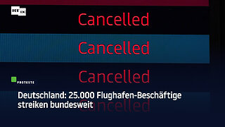 Deutschland: 25.000 Flughafen-Beschäftige streiken bundesweit