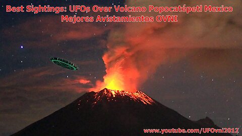 UFO sul vulcano Popocatépetl in Messico