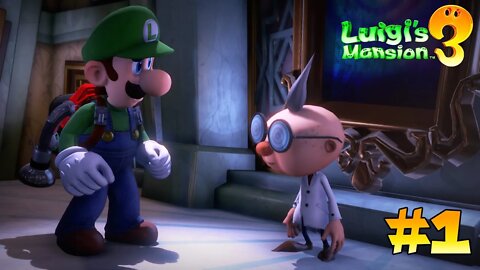 Luigi's Mansion 3 Gameplay Walkthrough Part 1 - E. Gadd Rescue + Bellhop Boss