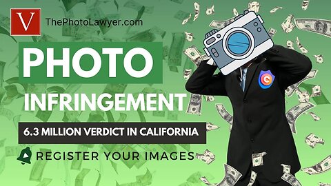 Photographer's $6.3 million verdict for photo infringement