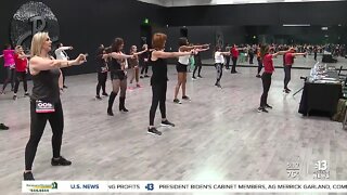 The 'High Rollers', the Las Vegas Aces 50 and up dance team