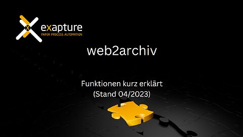 web2archiv - Funktionen