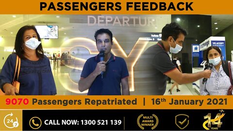 9070+ Passengers Repatriated Gaura Travels Feedback on 16 January 2021 | FriendsWorldTV