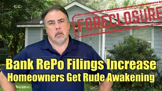 Housing Bubble 2.0 - Bank RePo Filings Increase - Homeowners Get Rude Awakening - US Housing Crash