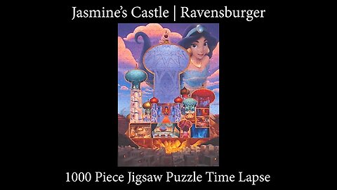 1000-piece Jasmine Disney Castle Collection Jigsaw Puzzle by Ravensburger Time Lapse!