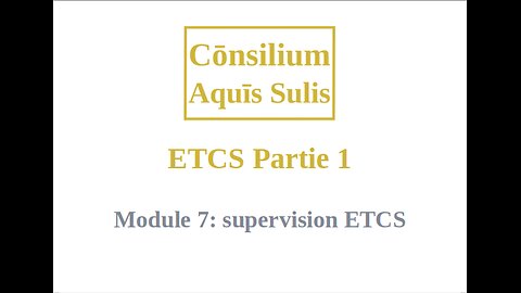 ETCS Partie 1 Module 7 (Français)