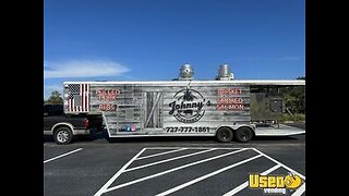 2008 Wells Cargo 8.5' x 38' Barbecue Food Concession Trailer with Open Porch for Sale in Florida!