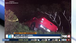 Truck gets stuck in Marco Island Canal
