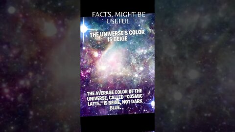 The Universe's True Color . #UniverseColor, #CosmicLatte, #Astronomy, #spacediscovery . #facts
