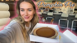 Russian Girl Tries Pumpkin Pie For The First Time!! Happy Thanksgiving!!