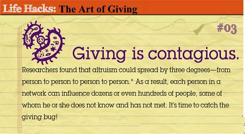 Giving - Contagious Giving