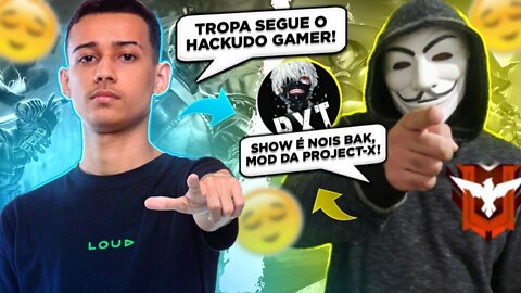 MOD MENU FF - HACKUDO GAMER - LIVE DE HACK - FFF AO VIVO - HACK